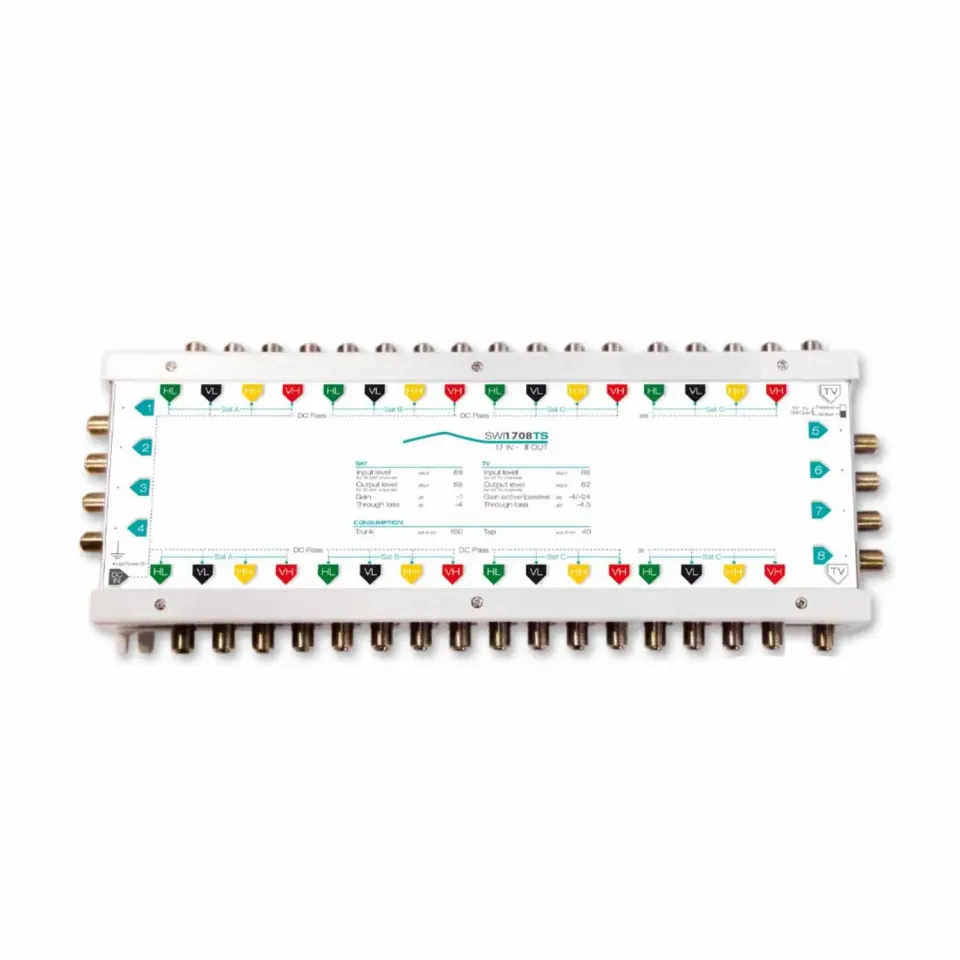 Fracarro SWI1708TS multiswitch 17 ingressi 8 uscite