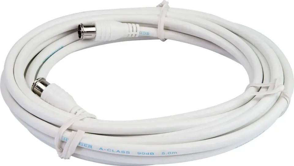 Schwaiger Cavo Satellitare 3 m Bianco F-Quick 90 dB