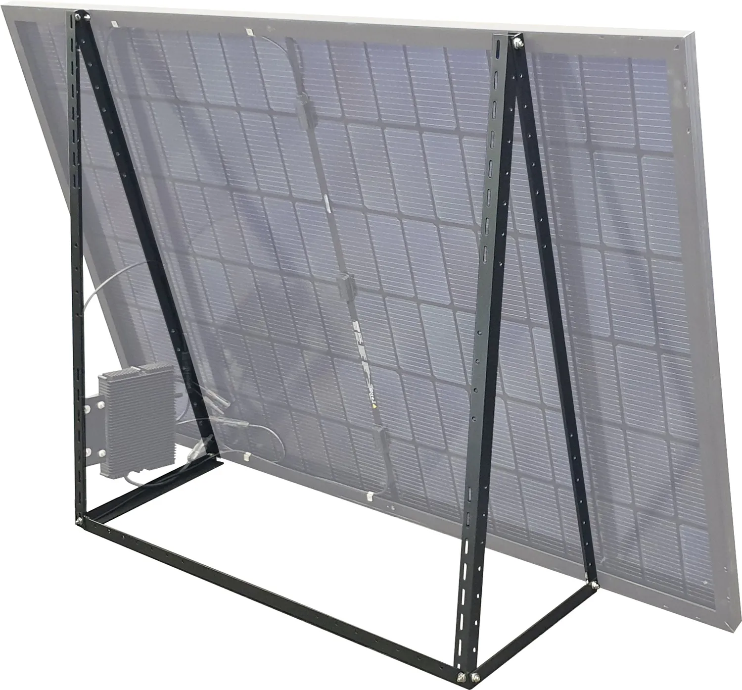 Schwaiger Telaio Solare Alluminio Nero Balcone