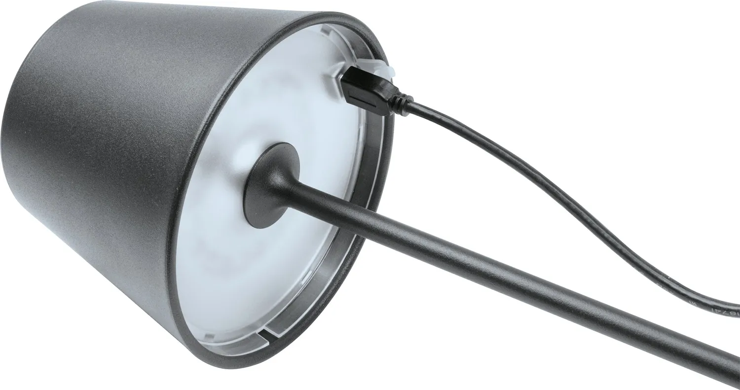 Schwaiger Lampada da Tavolo LED RGB Touch Antracite