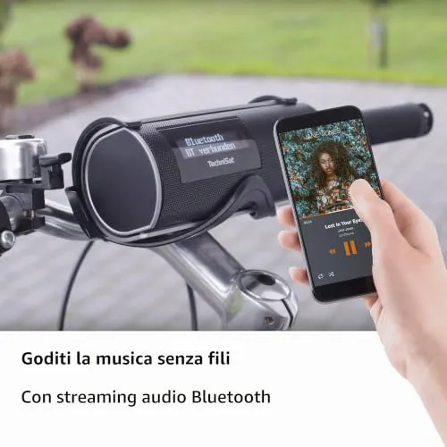 Technisat DigitRadio Bike 1 radio bici DAB+ nera IP65