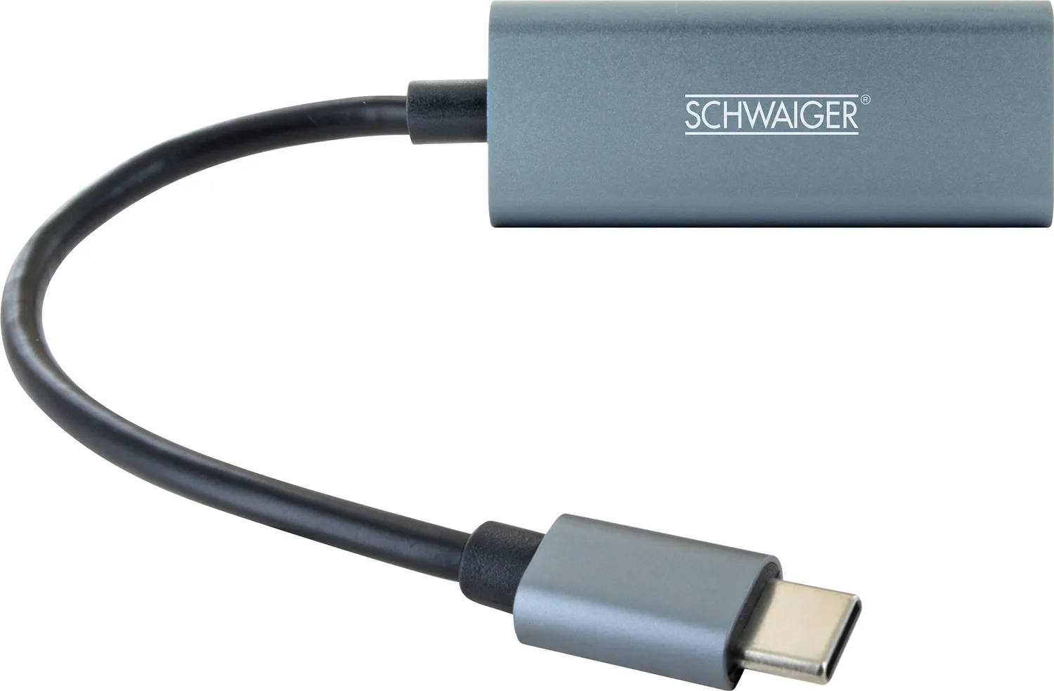 Schwaiger adattatore USB-C RJ45 rete Gigabit