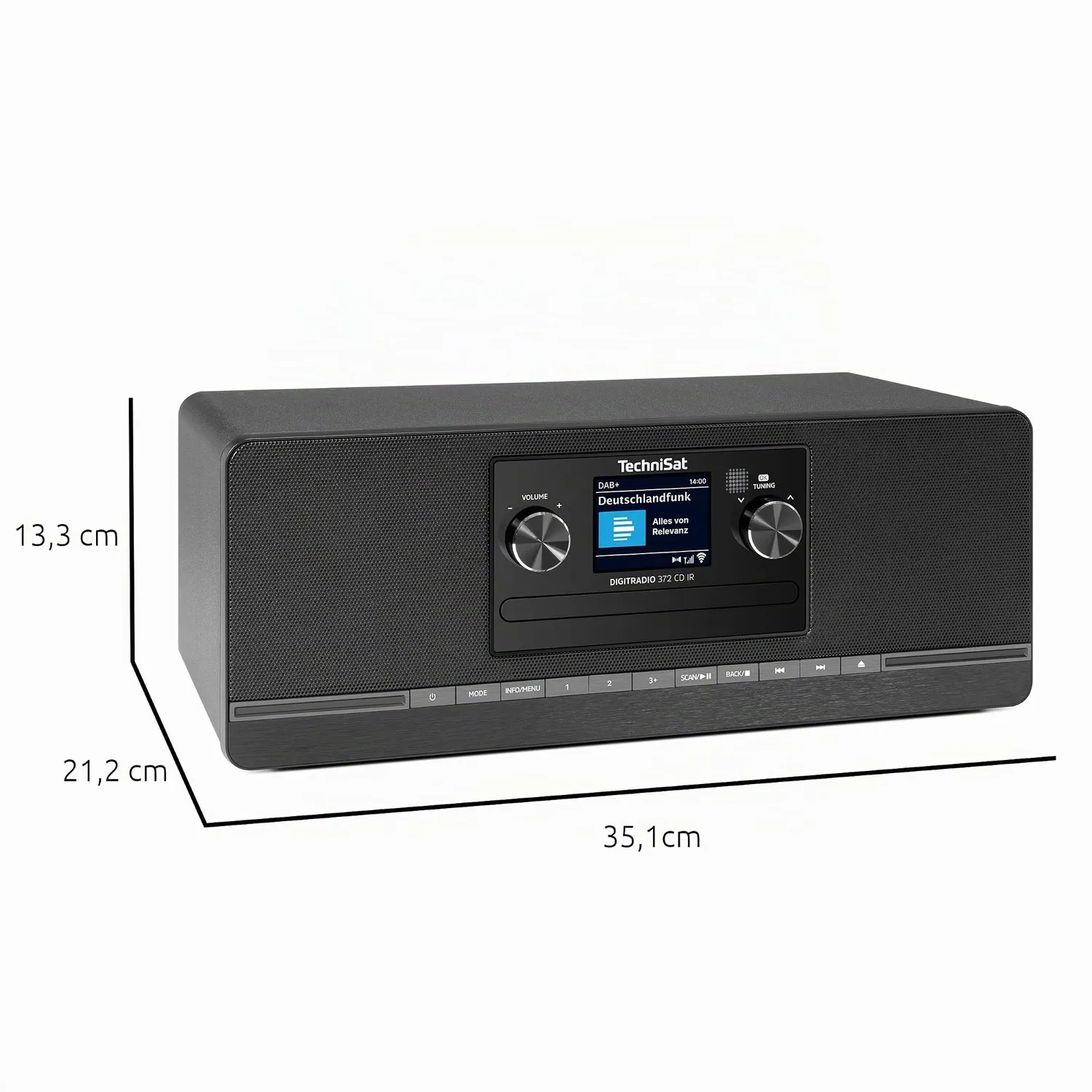 TechniSat DIGITRADIO 372 CD radio internet nera DAB+ WiFi