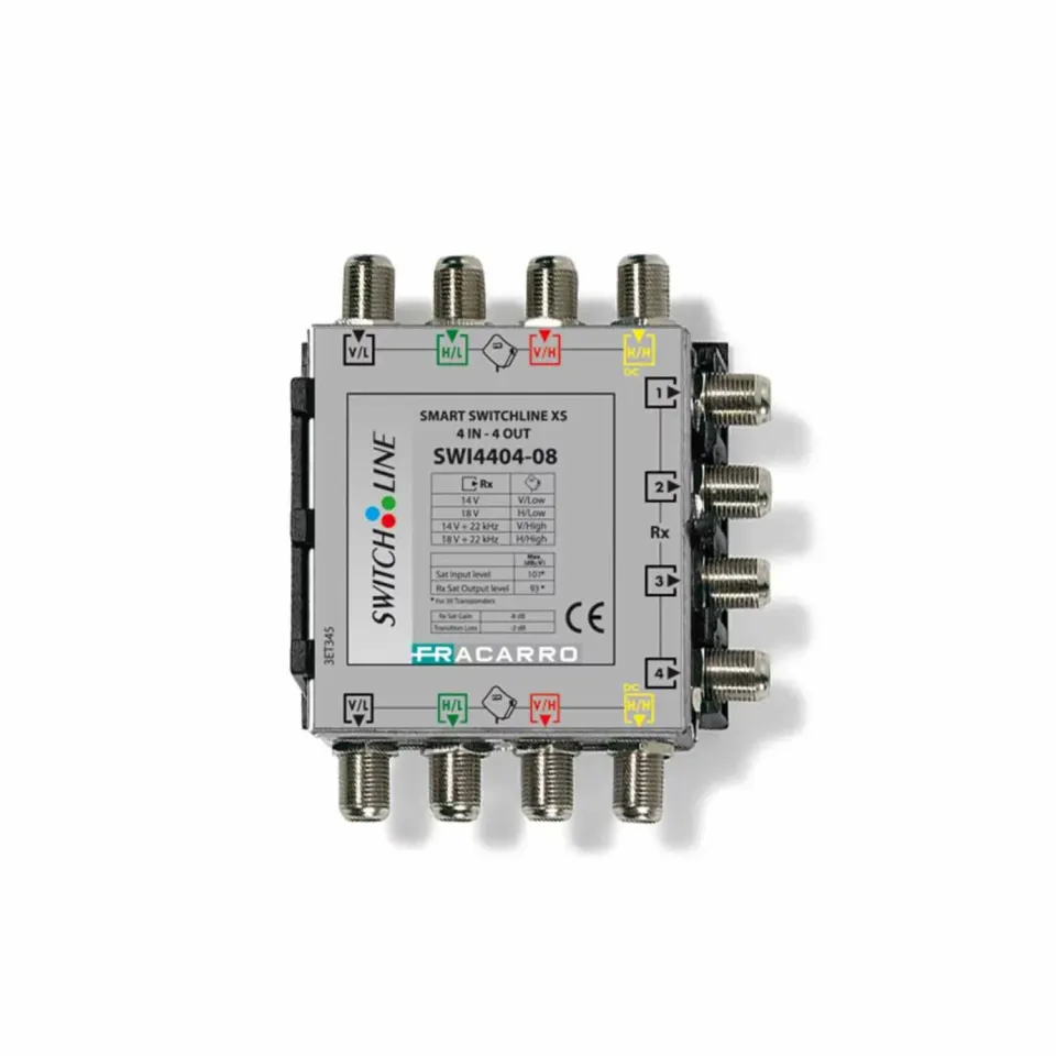 Fracarro SWI4404-08 multiswitch cascata 4 ingressi 4 uscite