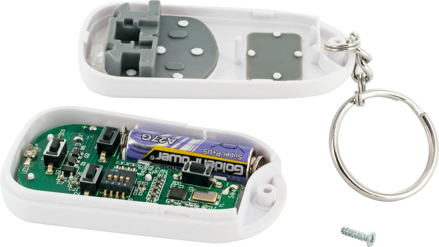 Schwaiger Green Guard telecomando radio antifurto bianco