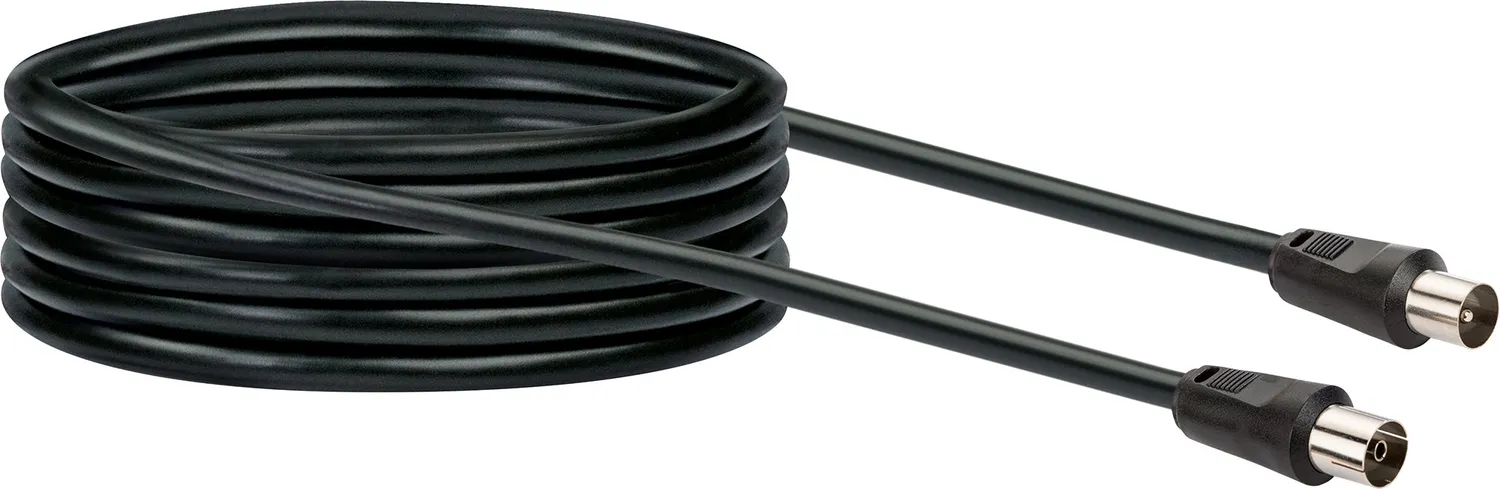 Schwaiger Cavo Antenna 1,5 m 75 dB Nero Schermato