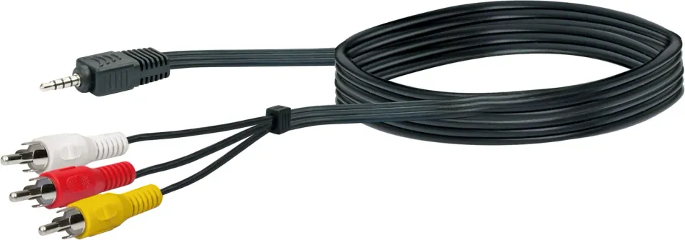 Schwaiger cavo adattatore video jack-RCA 1,5 m nero