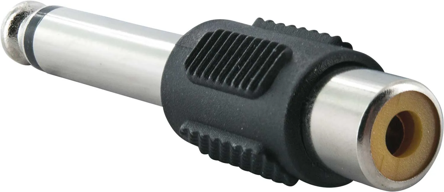 Schwaiger Adattatore Audio Cinch Jack 6,3 mm Mono