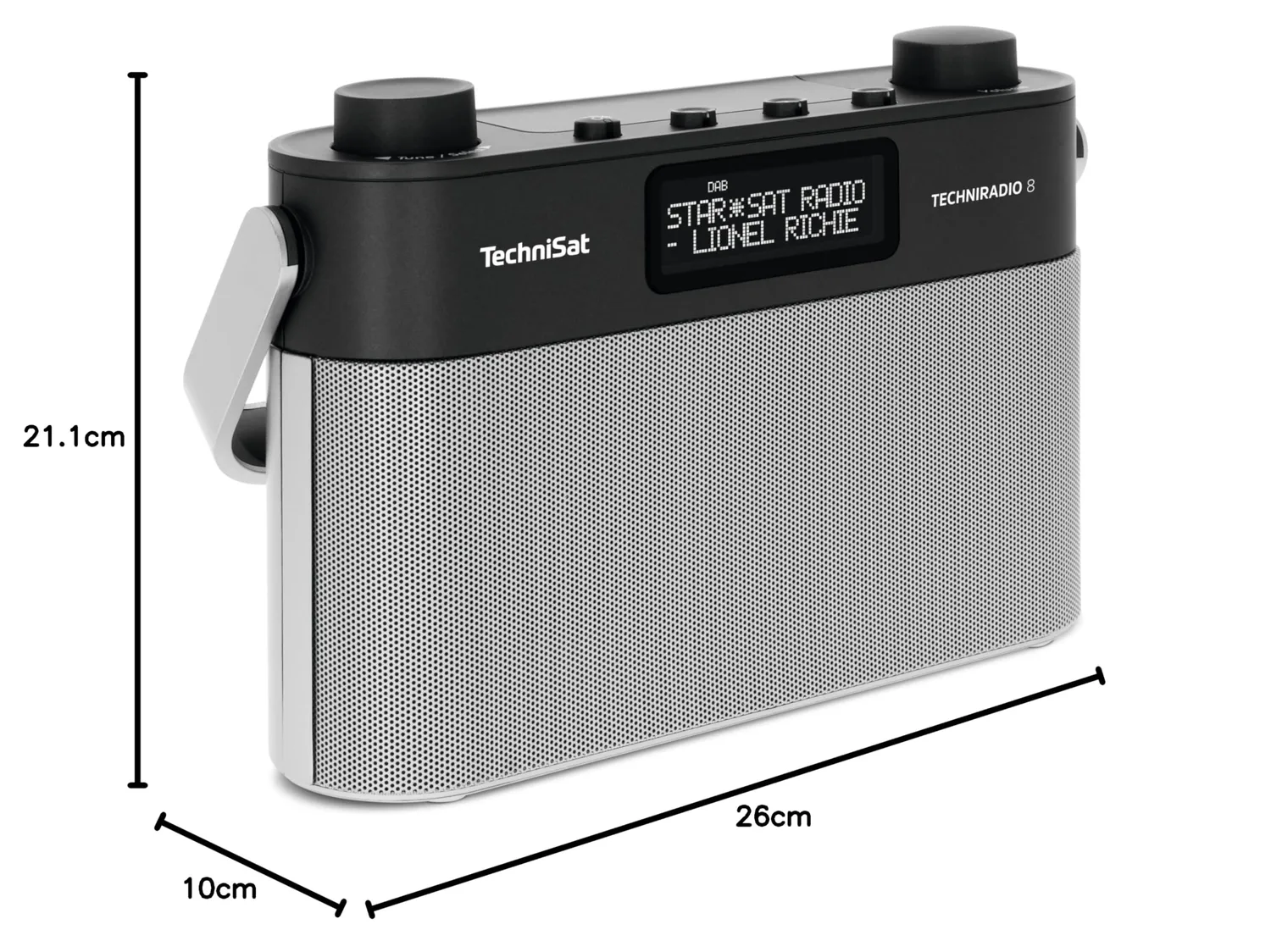 TechniSat TechniRadio 8 Radio DAB+ FM portatile nero