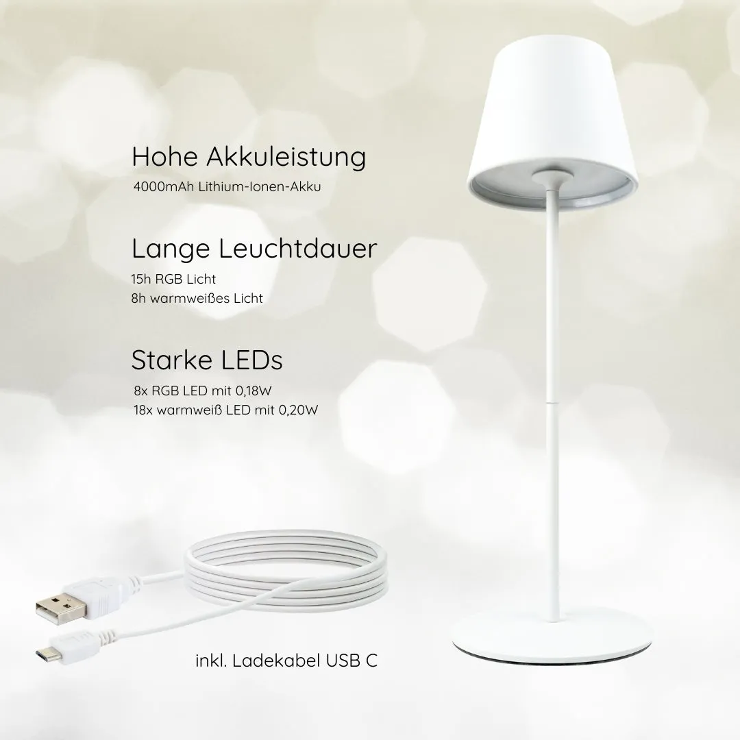 Schwaiger lampada da tavolo divisibile touch antracite LED