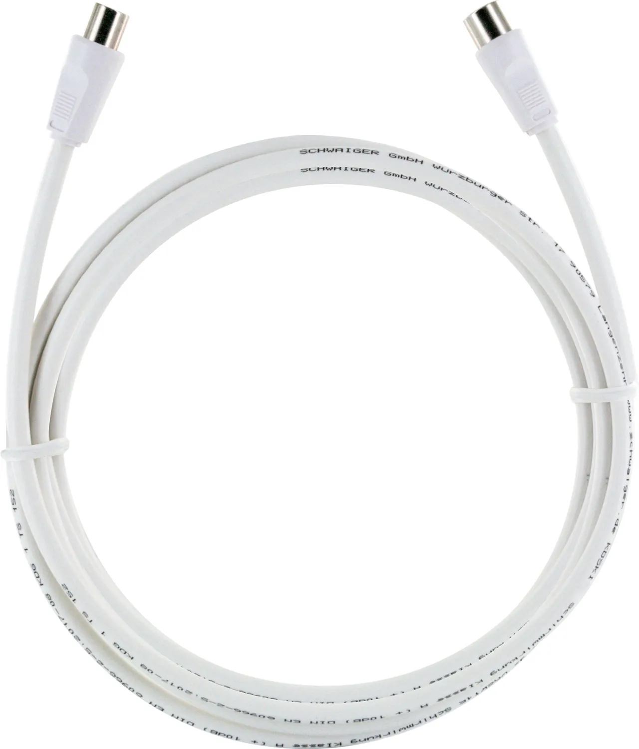 Schwaiger Cavo Antenna TV 3 m Bianco IEC Maschio Femmina