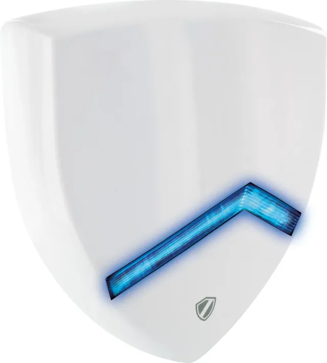 Schwaiger sirena finta da esterno LED blu bianca