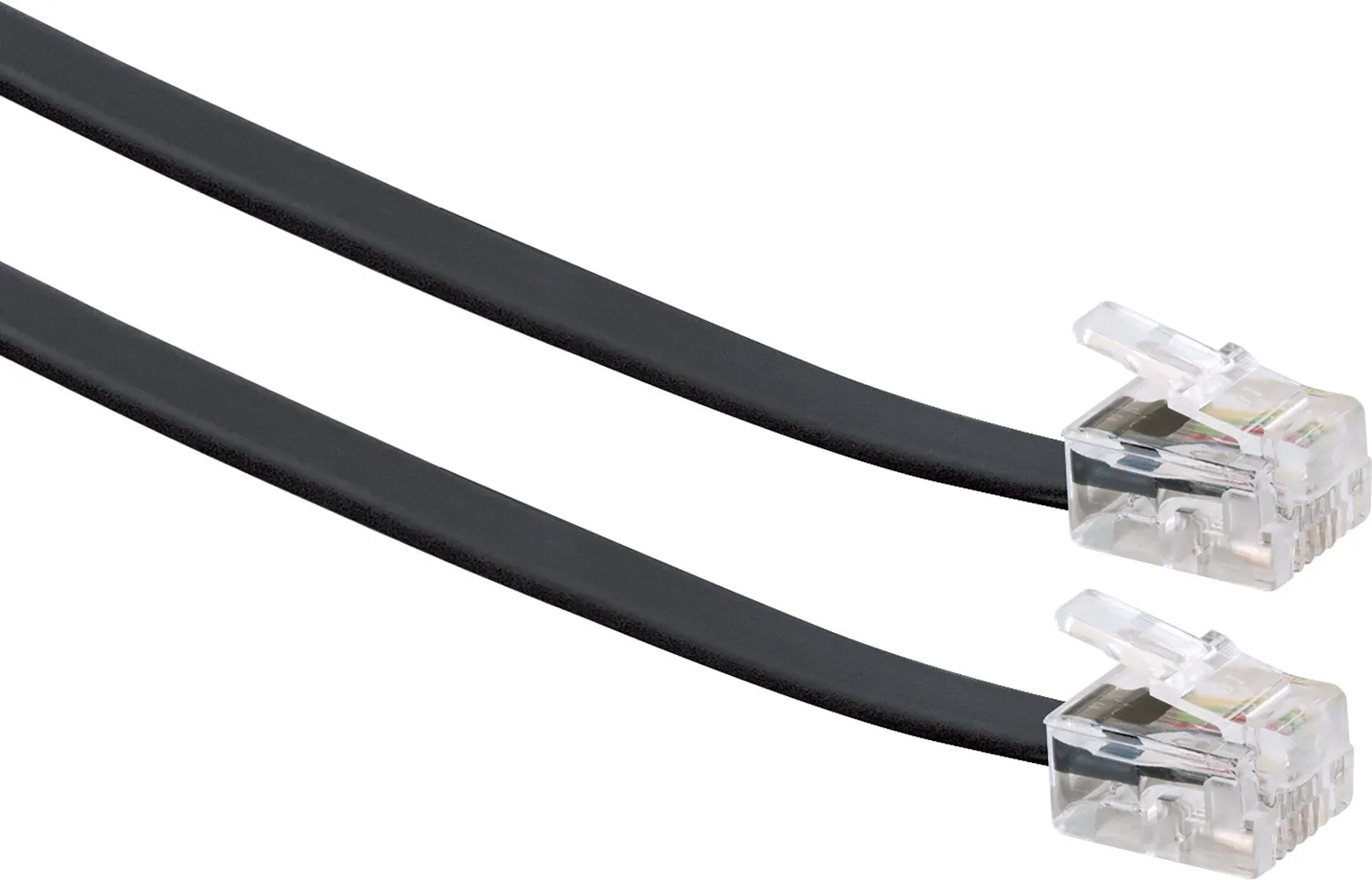 Schwaiger cavo telefonico RJ11 6 m nero 4 fili