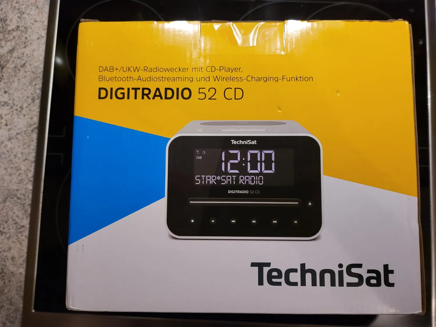 TechniSat DigitRadio 52 CD Radiosveglia DAB+ Bluetooth Bianca