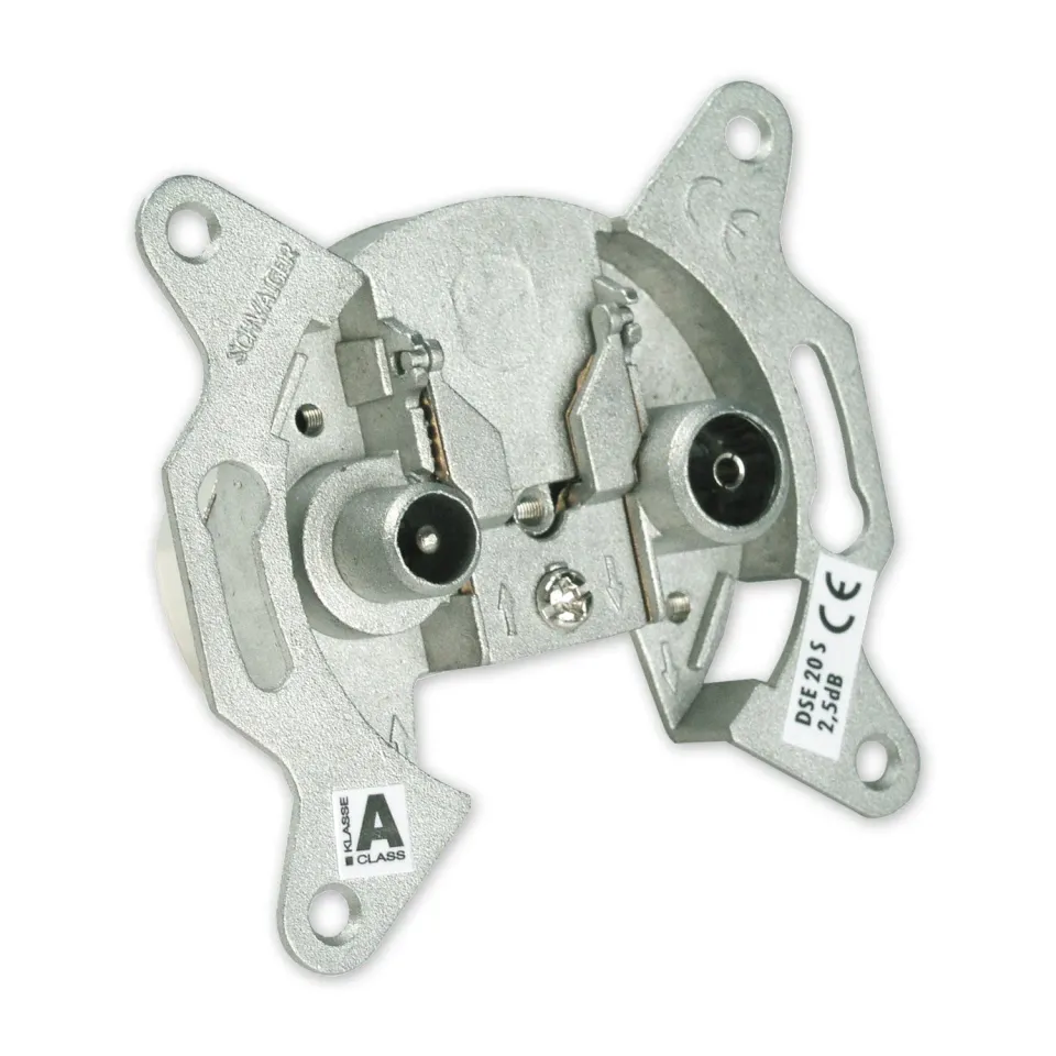 Schwaiger Presa Antenna Passante 2 Fori 2,5 dB Singola