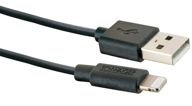 Schwaiger Cavo Lightning 0,5 m Nero per iPhone MFi