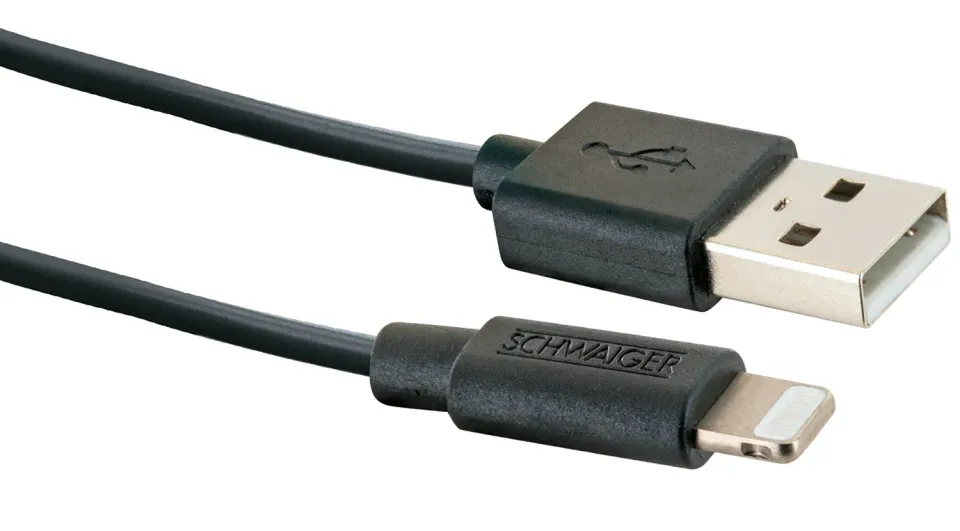 Schwaiger Cavo Lightning 0,5 m Nero per iPhone MFi
