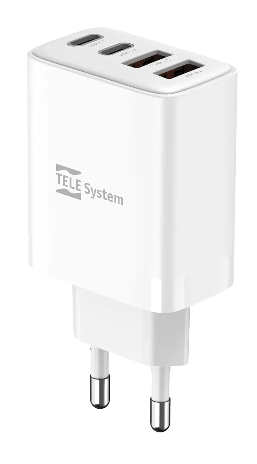 TELE System TS833 EU caricabatterie USB 40W 4 porte 26015002
