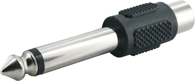 Schwaiger Adattatore Audio Cinch Jack 6,3 mm Mono