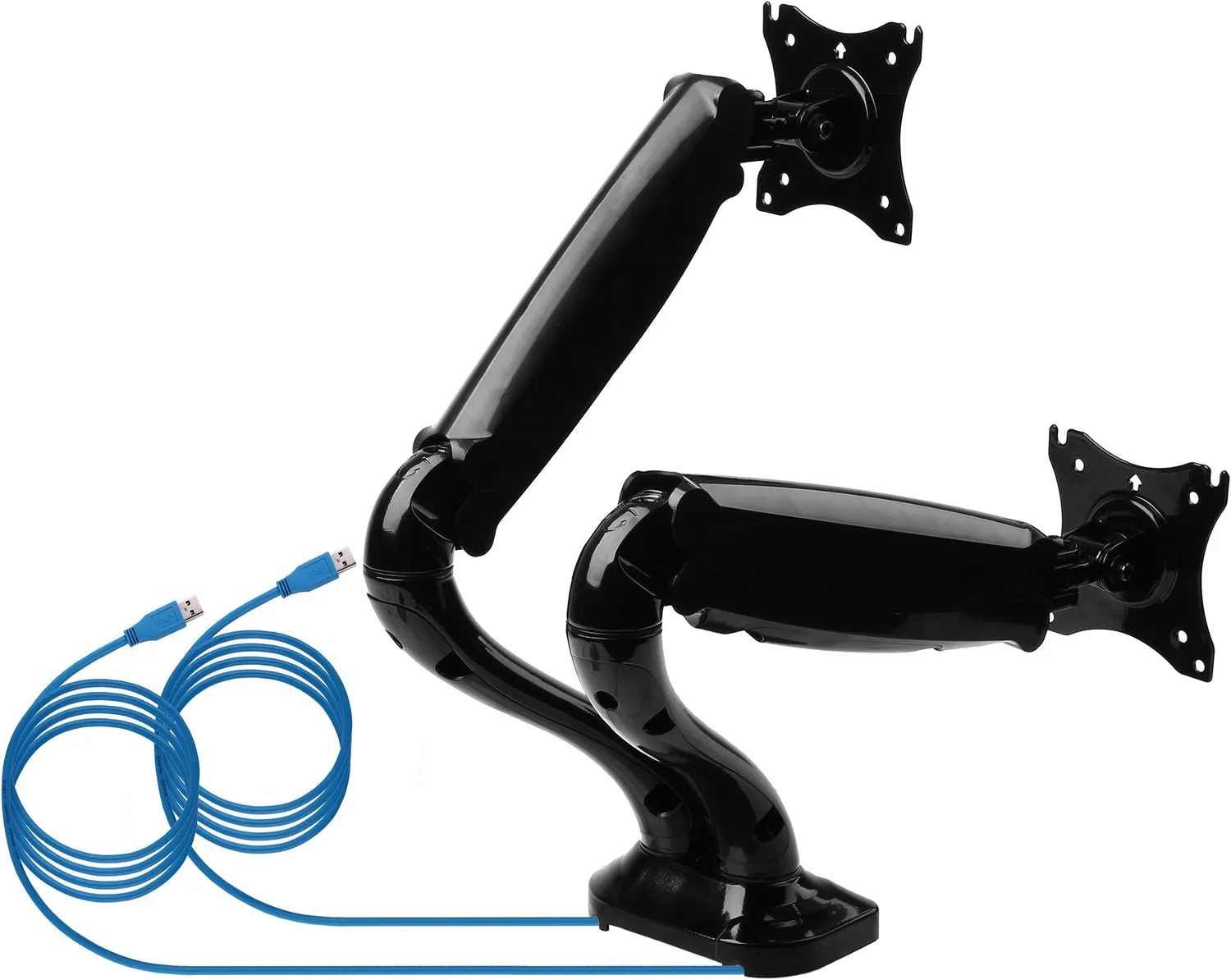 Schwaiger supporto scrivania doppio monitor 29" 6 kg nero