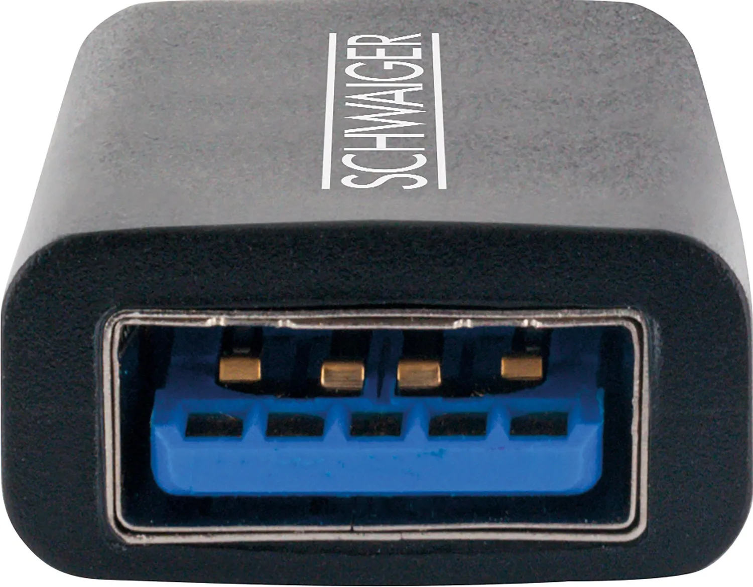 Schwaiger Adattatore USB-C USB-A Nero