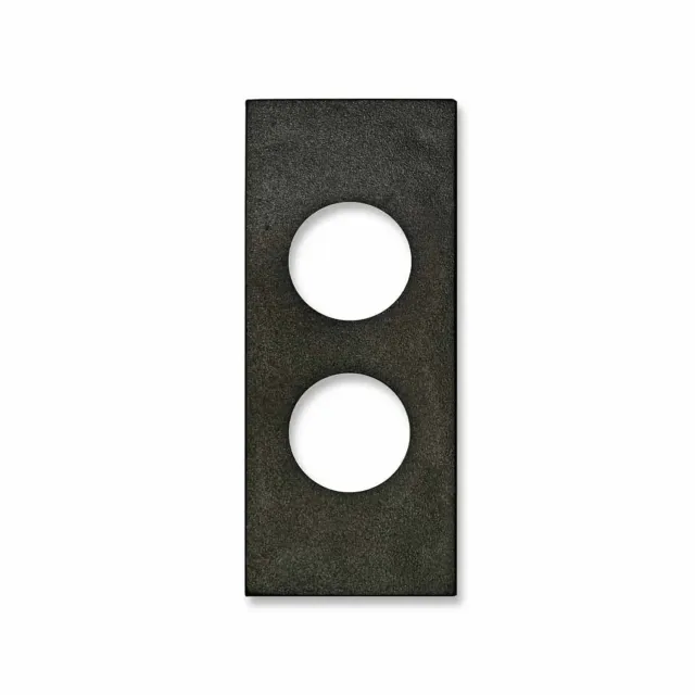 Fracarro VI-LI-N2 adattatore Vimar Linea nero 2 fori PDM