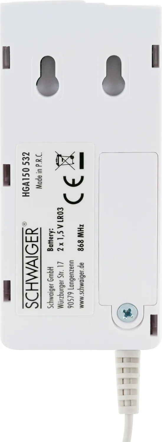 SCHWAIGER Green Guard sensore porta garage bianco