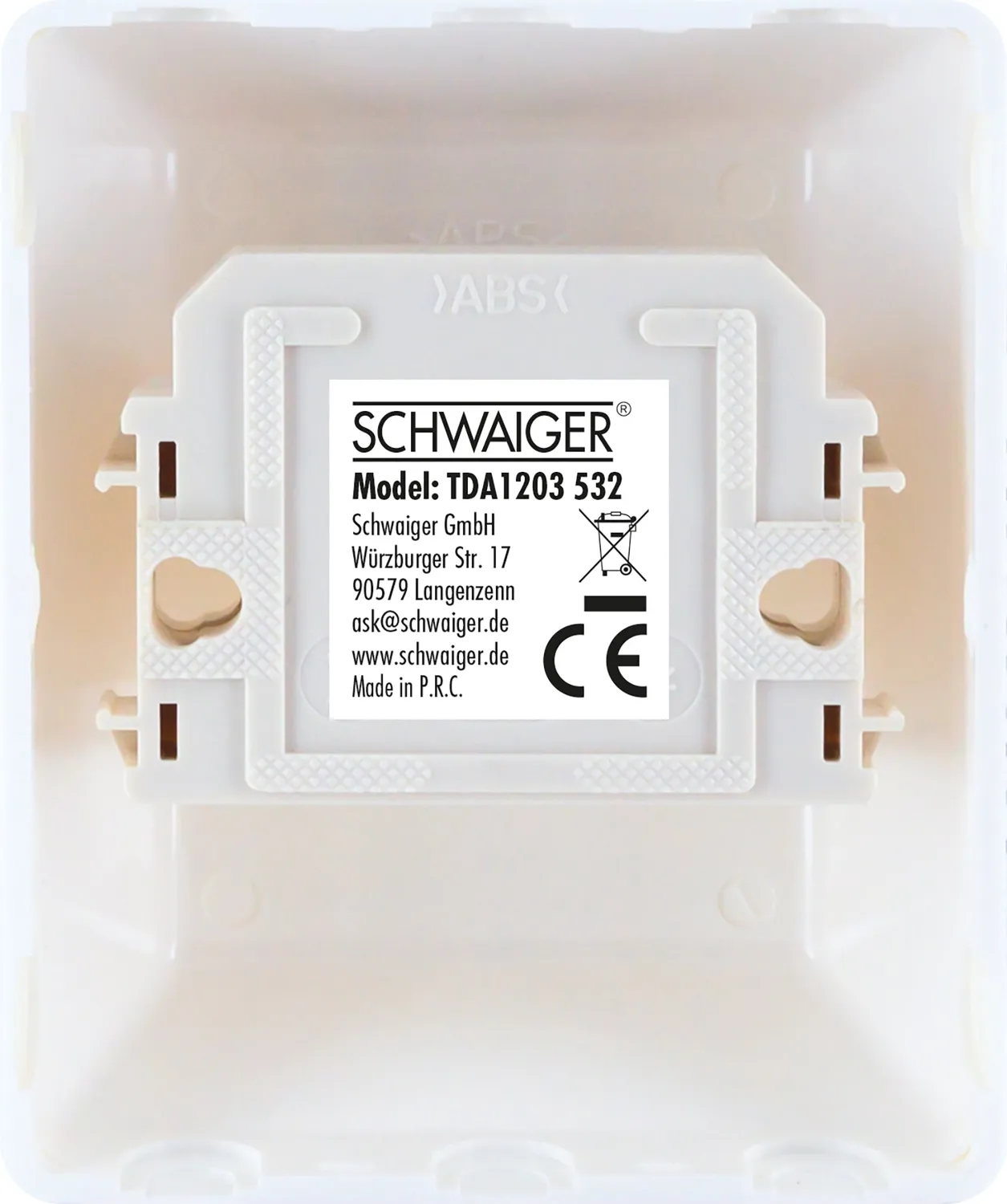 SCHWAIGER Presa Telefonica TAE N/F-F da Esterno bianca