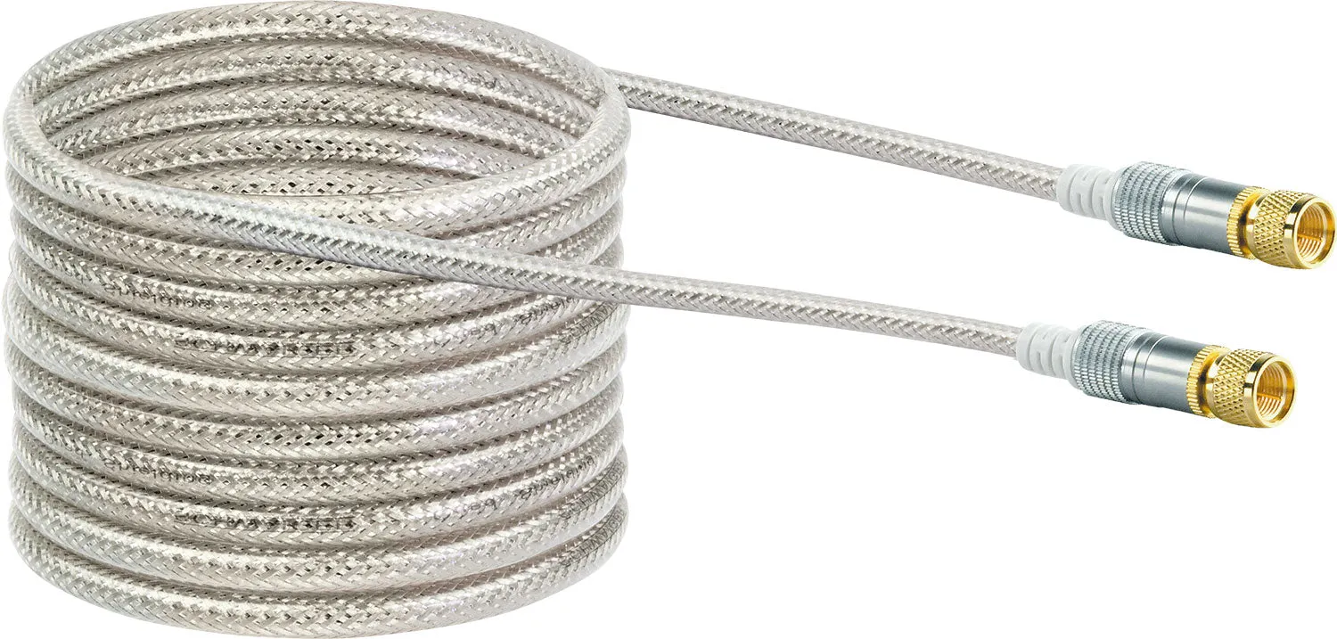 Schwaiger Cavo SAT 3 m 110 dB con F dorati argento