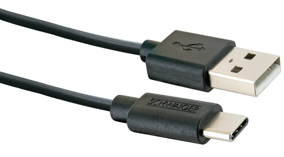 Schwaiger Cavo USB-C USB-A 2 m Nero 5 Gbps