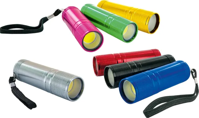 Schwaiger torcia LED COB tascabile blu 90 lumen