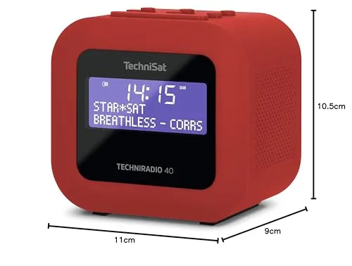 TechniSat Techniradio 40 radiosveglia DAB+ rossa USB