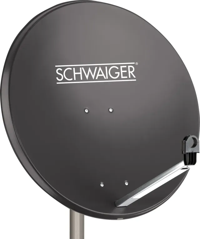 Schwaiger antenna satellitare offset acciaio 80 cm antracite