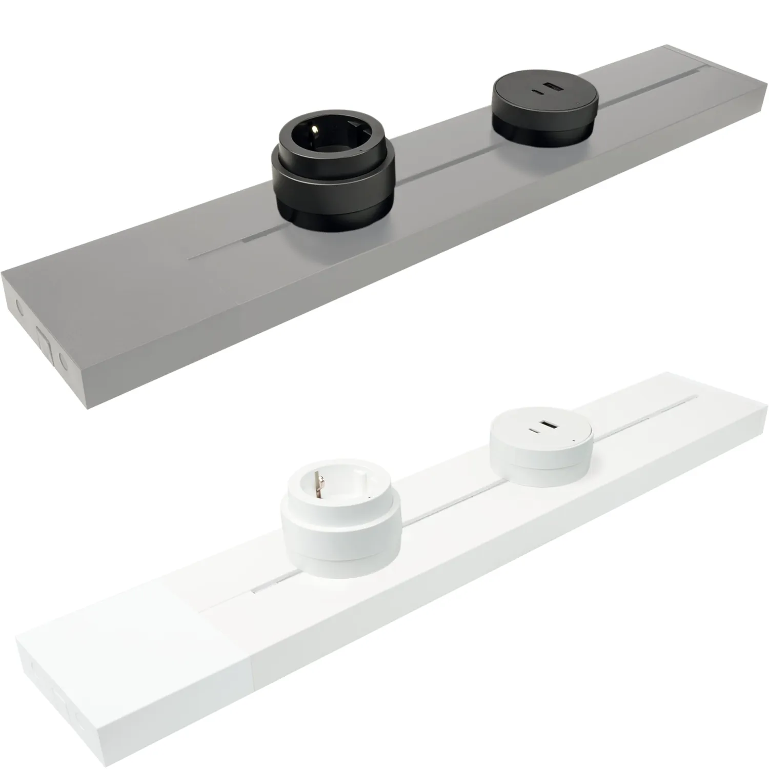 SCHWAIGER Modulo USB binario nero 20W Click Twist