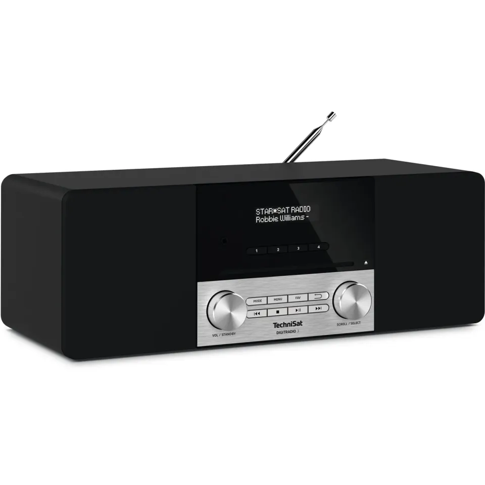 TechniSat DIGITRADIO 3 Radio DAB+ Nera CD Bluetooth 20W
