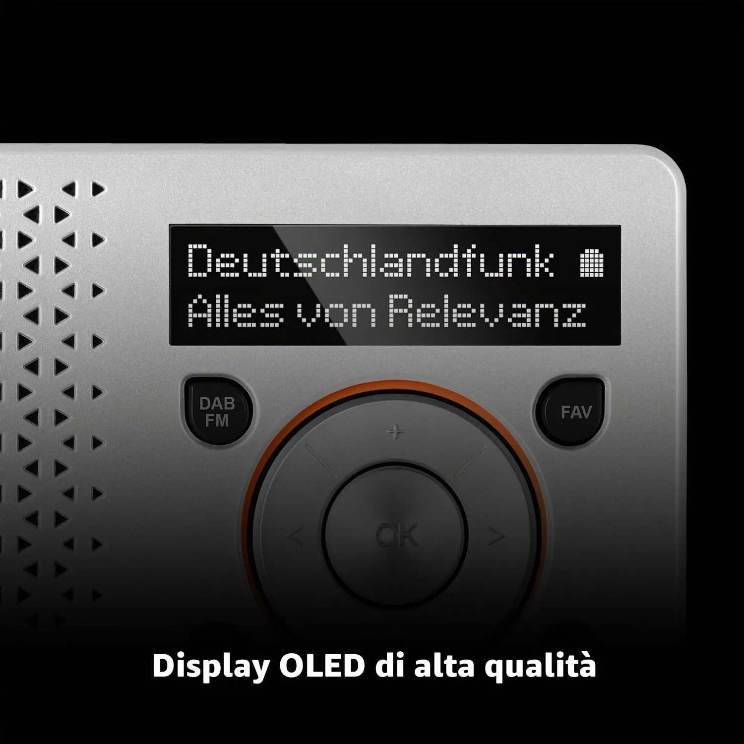 TechniSat DIGITRADIO 1 Radio DAB+ Portatile Argento/Arancione OLED