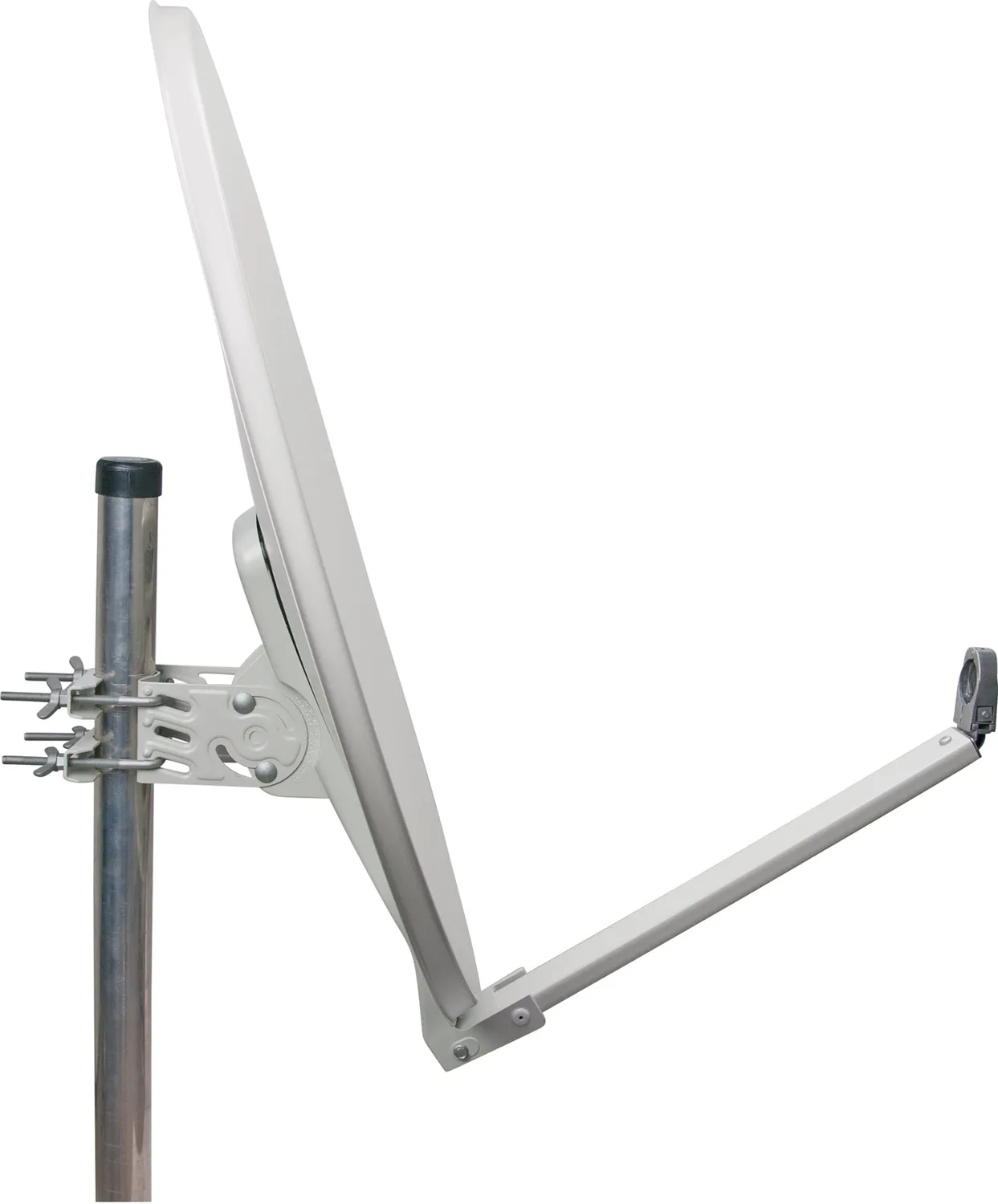Schwaiger parabola offset 75 cm antracite alluminio