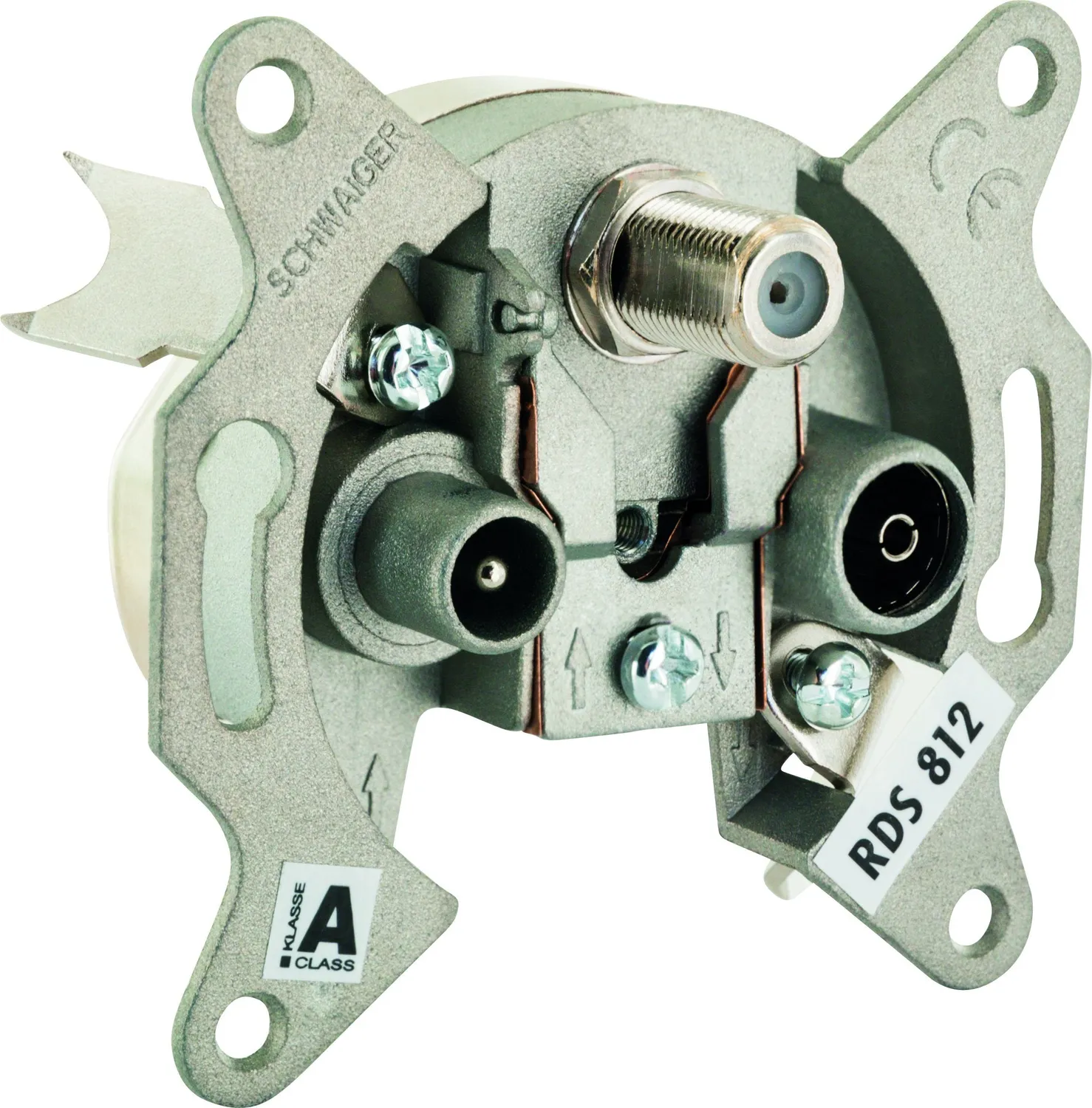 SCHWAIGER presa antenna passante 12 dB triple play
