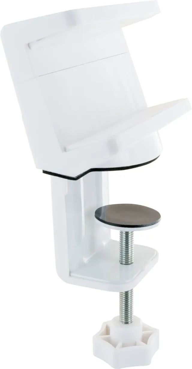 Schwaiger supporto a morsetto per ciabatta bianco
