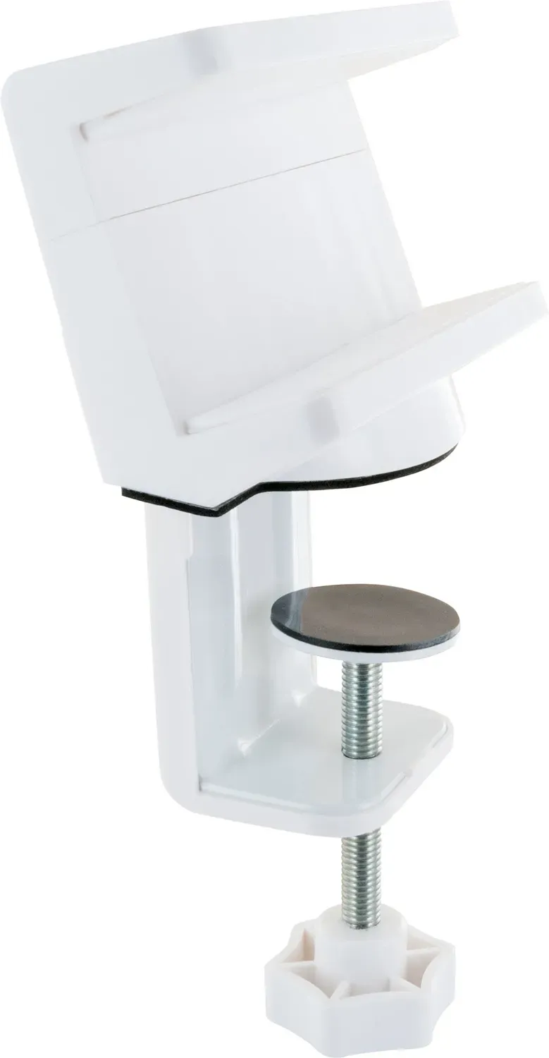 Schwaiger supporto a morsetto per ciabatta bianco