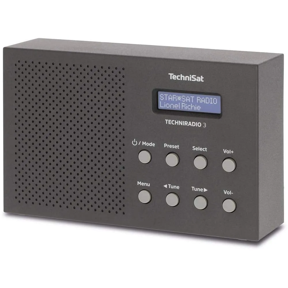 TechniSat TECHNIRADIO 3 Radio DAB+ Portatile Bianca Sveglia