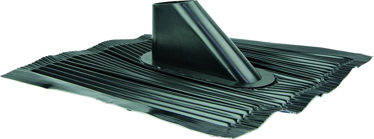Schwaiger Cuffia Tetto Alluminio per Palo 60 mm Nera