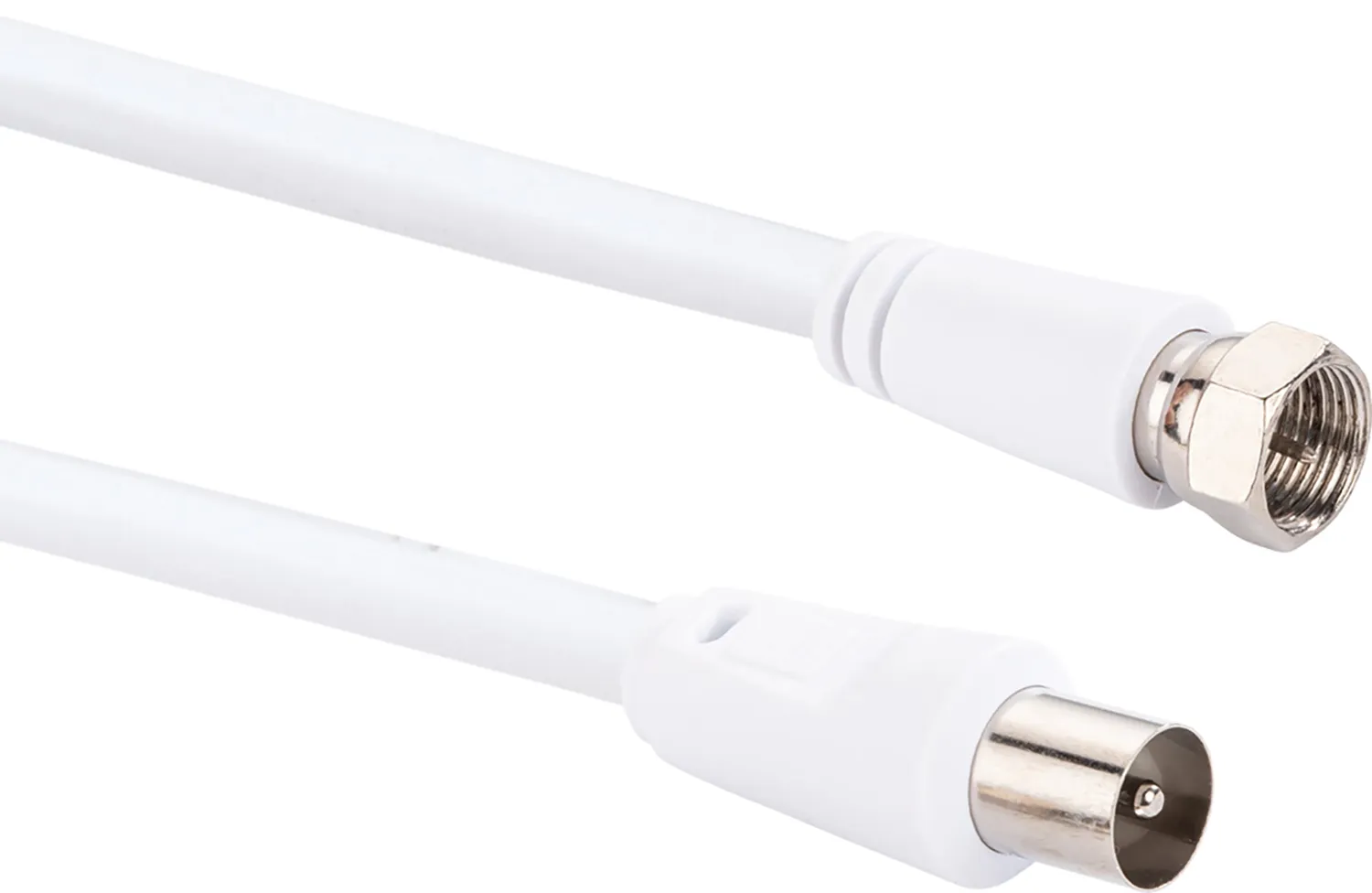 SCHWAIGER Cavo Antenna SAT 1,5m Bianco 75dB F-IEC