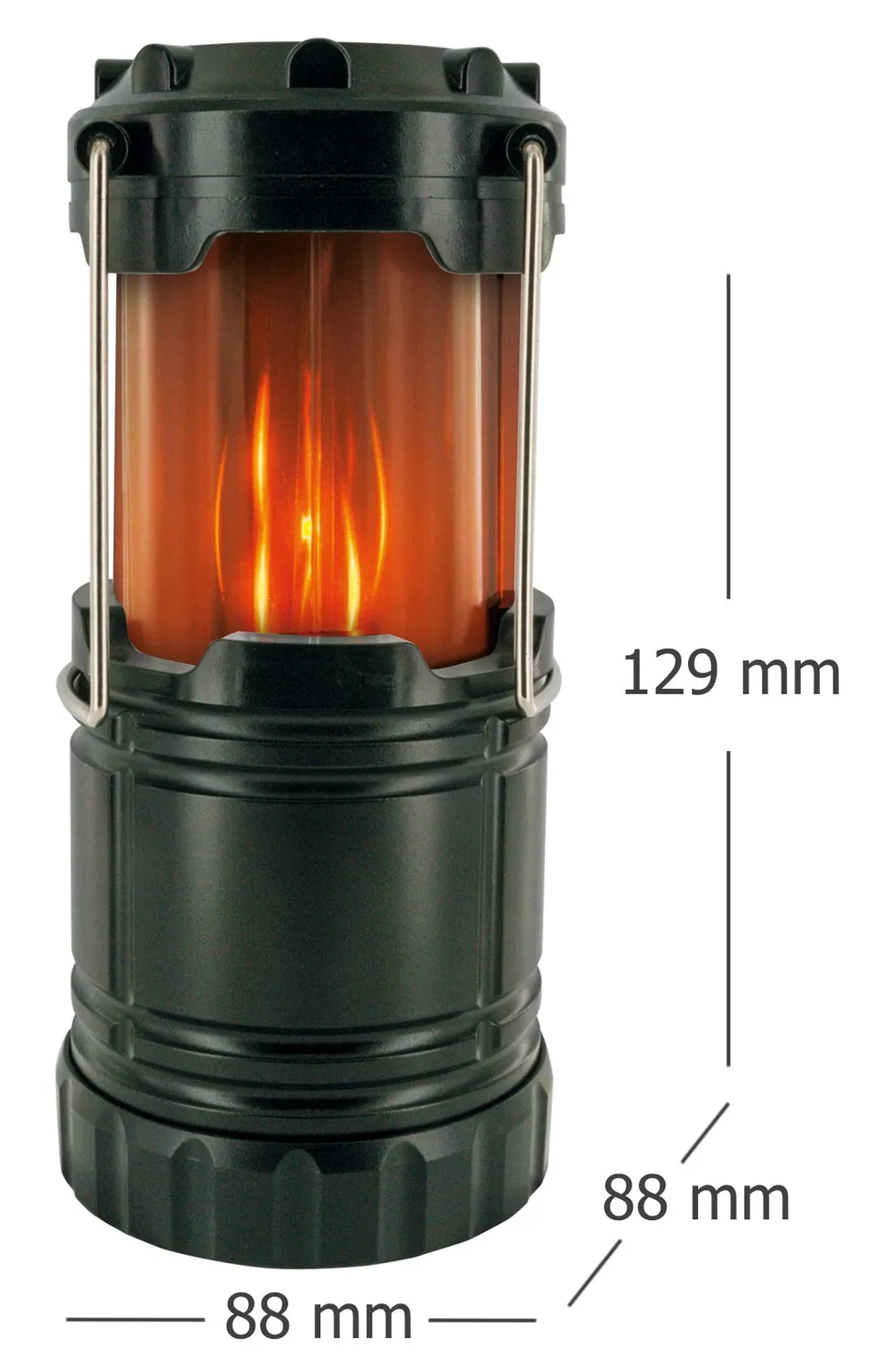 Schwaiger Lampada campeggio LED effetto fiamma a batteria
