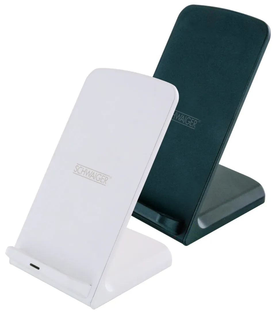 Schwaiger Stazione Ricarica Qi 10W Bianca USB-C