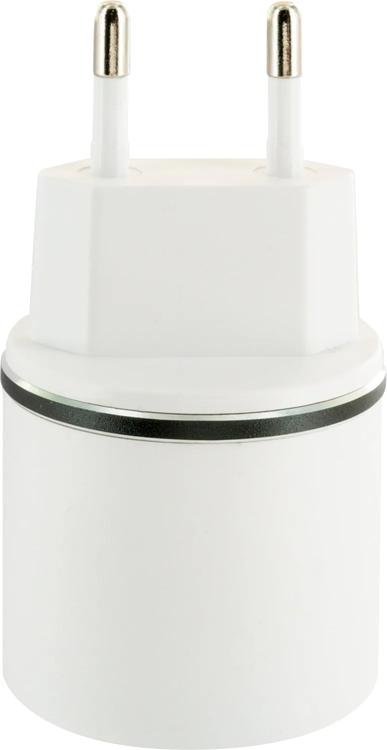 Schwaiger Caricabatterie 230V 2 USB-A 12W bianco