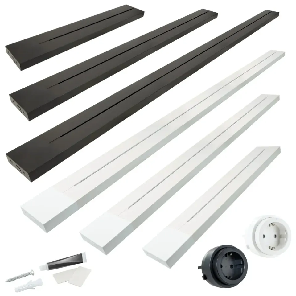 Schwaiger Binario Prese Alluminio Click Twist 50cm Bianco