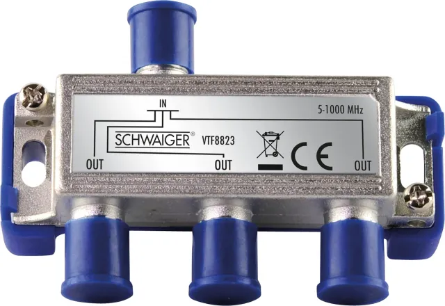 SCHWAIGER Ripartitore 3 vie 6,5 dB antenna cavo