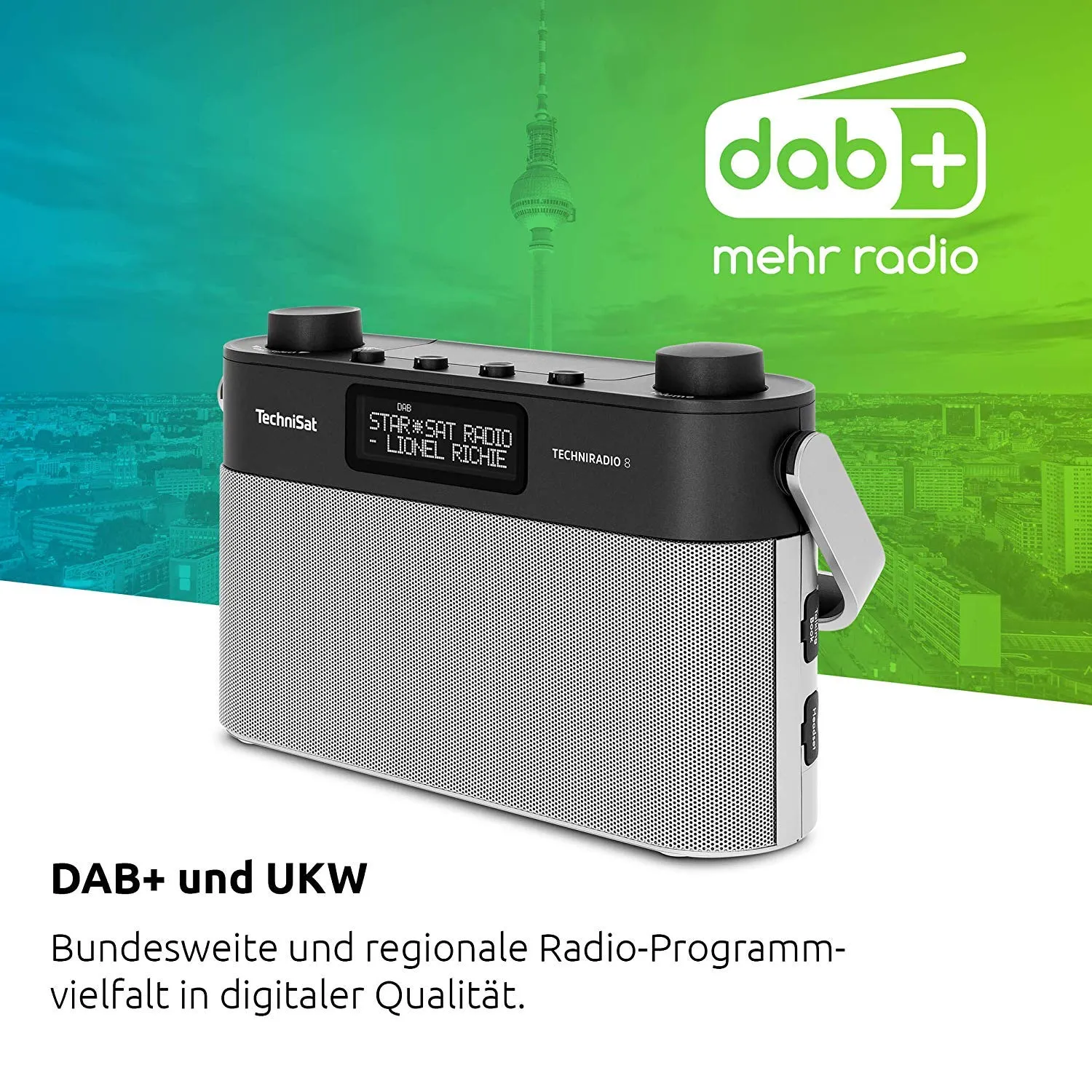 TechniSat TechniRadio 8 Radio DAB+ FM portatile nero