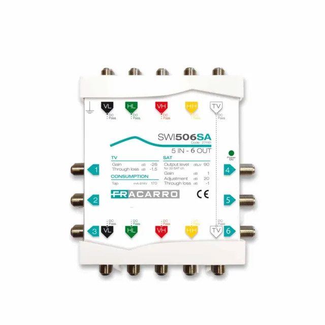 Fracarro SWI506SA multiswitch 5x6 cascata TV SAT